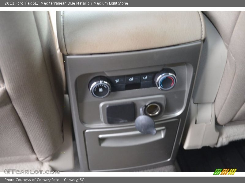 Mediterranean Blue Metallic / Medium Light Stone 2011 Ford Flex SE