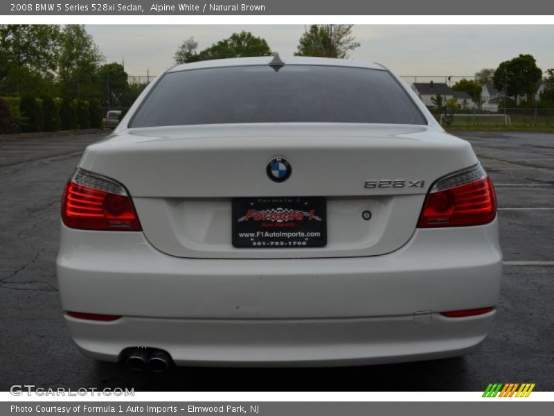 Alpine White / Natural Brown 2008 BMW 5 Series 528xi Sedan