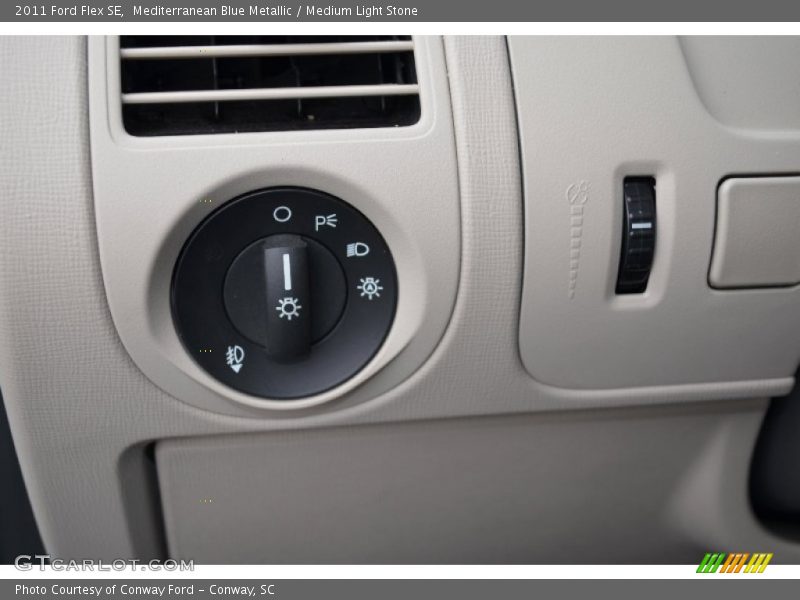 Mediterranean Blue Metallic / Medium Light Stone 2011 Ford Flex SE