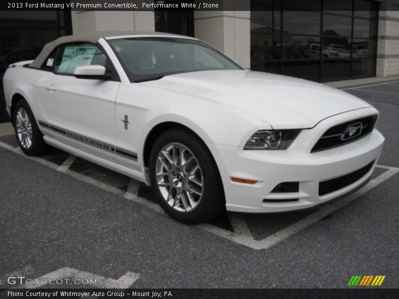 Front 3/4 View of 2013 Mustang V6 Premium Convertible