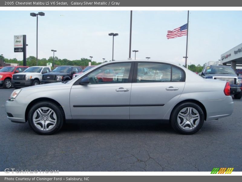Galaxy Silver Metallic / Gray 2005 Chevrolet Malibu LS V6 Sedan