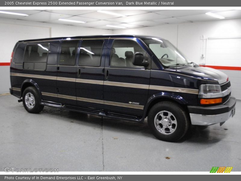 Dark Blue Metallic / Neutral 2005 Chevrolet Express 2500 Extended Passenger Conversion Van