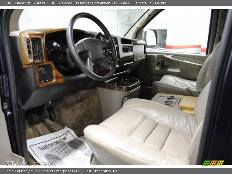Dark Blue Metallic / Neutral 2005 Chevrolet Express 2500 Extended Passenger Conversion Van