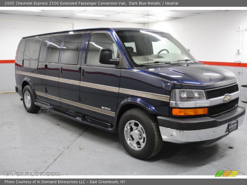 Dark Blue Metallic / Neutral 2005 Chevrolet Express 2500 Extended Passenger Conversion Van