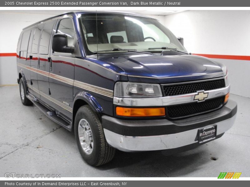 Dark Blue Metallic / Neutral 2005 Chevrolet Express 2500 Extended Passenger Conversion Van