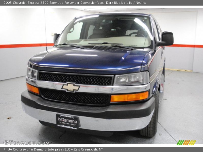 Dark Blue Metallic / Neutral 2005 Chevrolet Express 2500 Extended Passenger Conversion Van