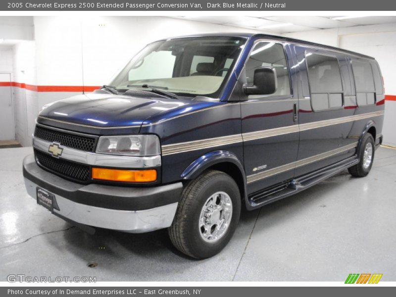 Dark Blue Metallic / Neutral 2005 Chevrolet Express 2500 Extended Passenger Conversion Van