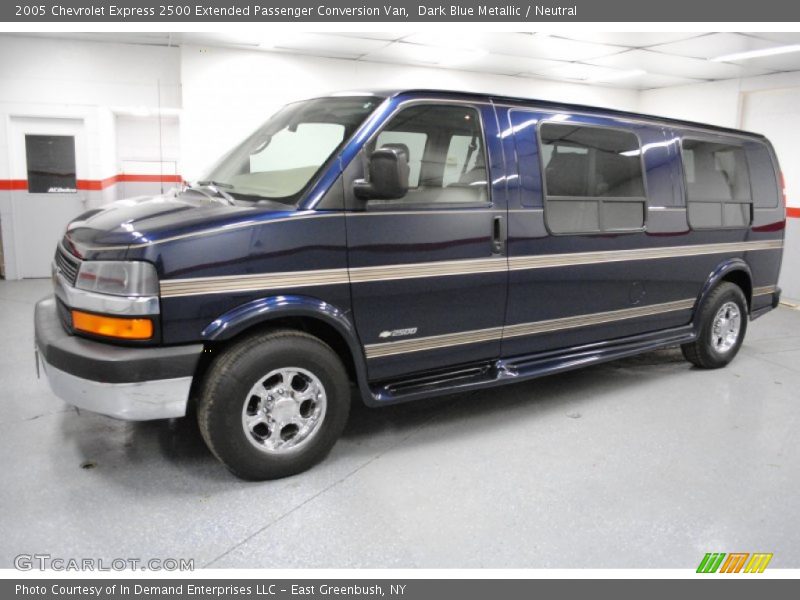 Dark Blue Metallic / Neutral 2005 Chevrolet Express 2500 Extended Passenger Conversion Van