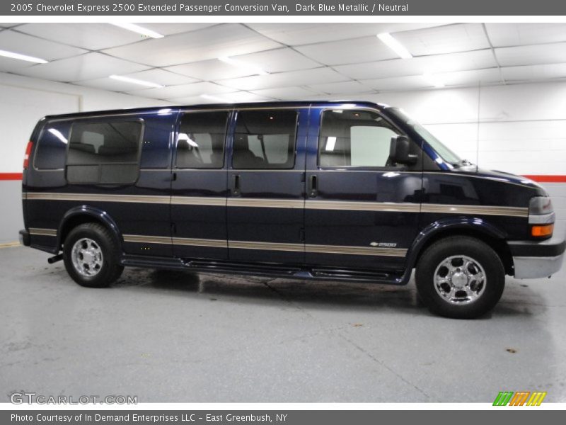 Dark Blue Metallic / Neutral 2005 Chevrolet Express 2500 Extended Passenger Conversion Van