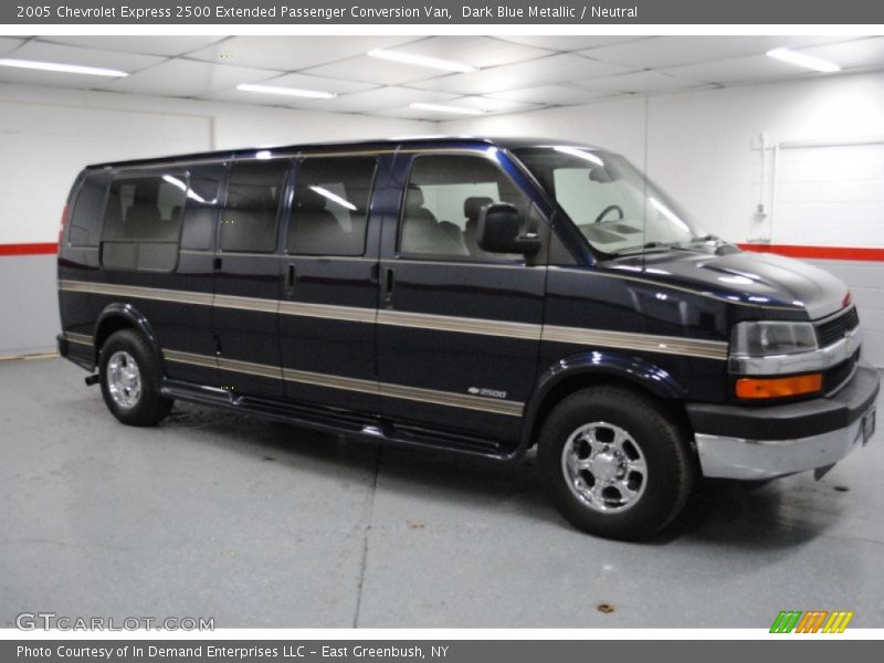 Dark Blue Metallic / Neutral 2005 Chevrolet Express 2500 Extended Passenger Conversion Van
