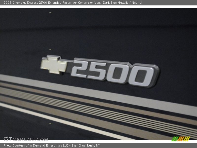 Dark Blue Metallic / Neutral 2005 Chevrolet Express 2500 Extended Passenger Conversion Van