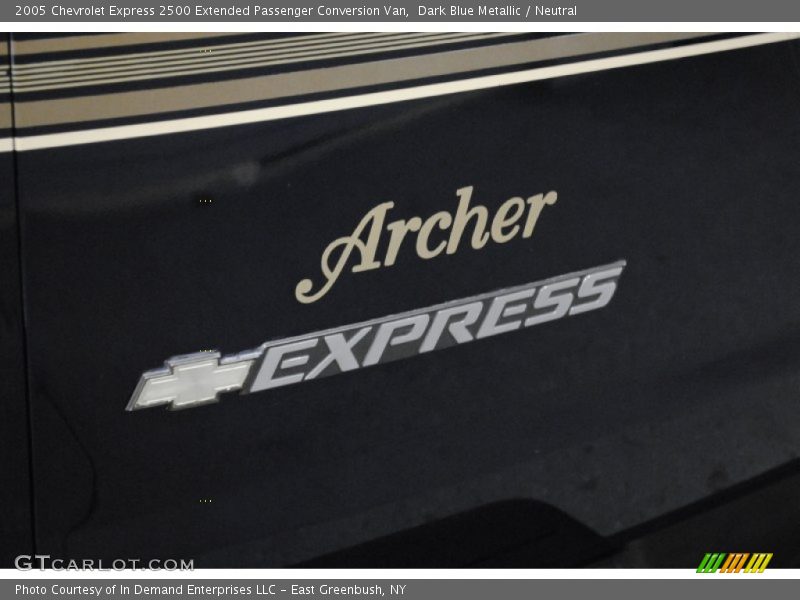 Dark Blue Metallic / Neutral 2005 Chevrolet Express 2500 Extended Passenger Conversion Van