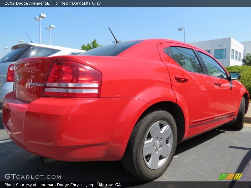 Tor Red / Dark Slate Gray 2009 Dodge Avenger SE