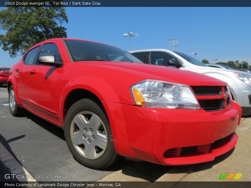 Tor Red / Dark Slate Gray 2009 Dodge Avenger SE