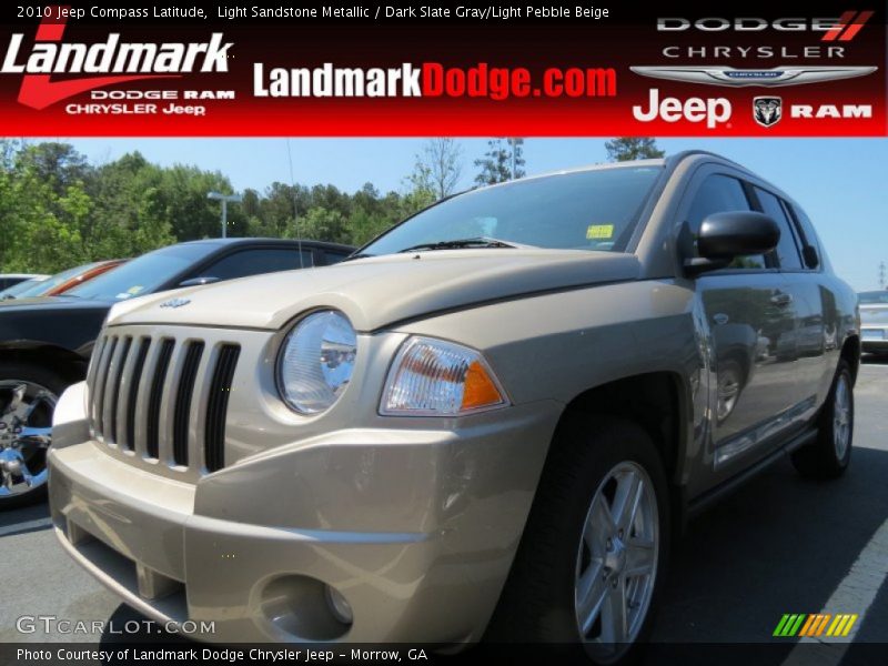 Light Sandstone Metallic / Dark Slate Gray/Light Pebble Beige 2010 Jeep Compass Latitude