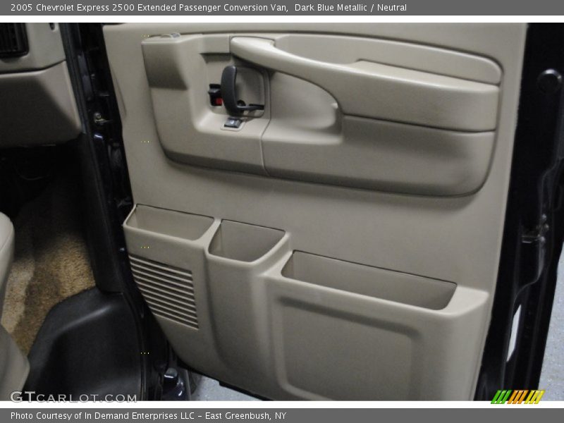 Dark Blue Metallic / Neutral 2005 Chevrolet Express 2500 Extended Passenger Conversion Van