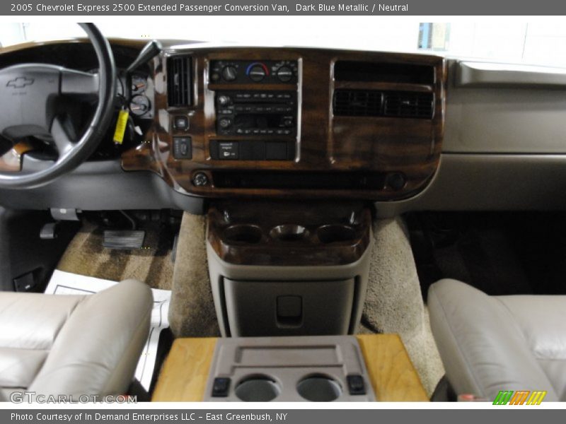 Dark Blue Metallic / Neutral 2005 Chevrolet Express 2500 Extended Passenger Conversion Van