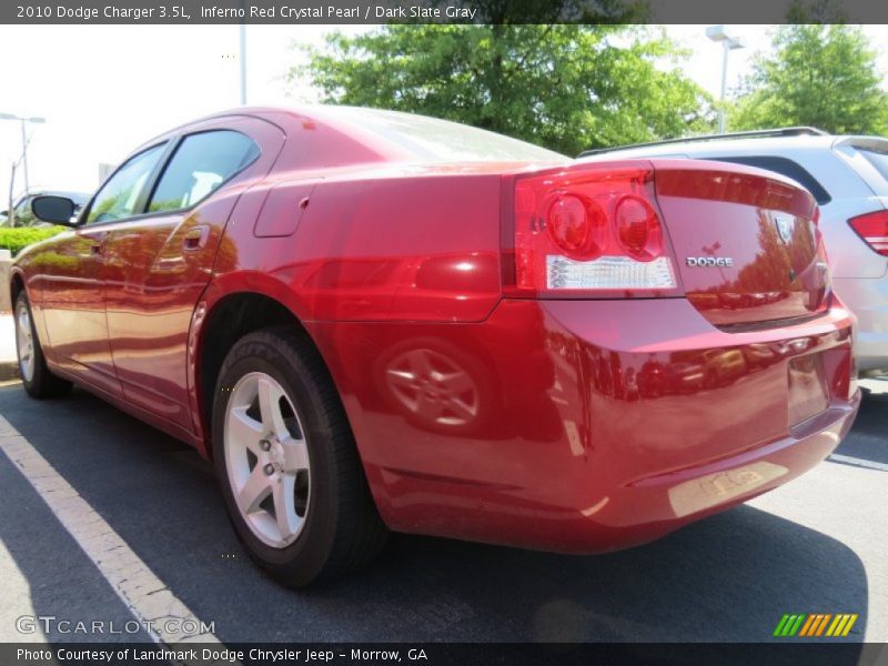 Inferno Red Crystal Pearl / Dark Slate Gray 2010 Dodge Charger 3.5L
