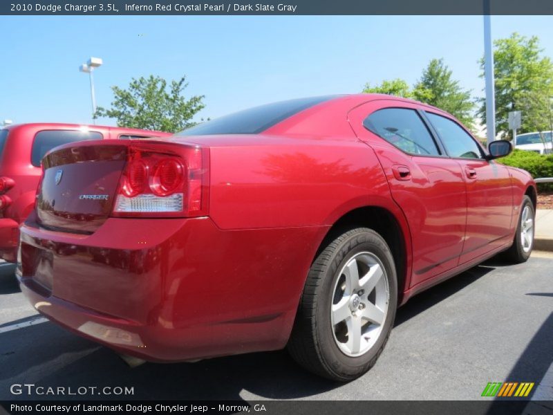 Inferno Red Crystal Pearl / Dark Slate Gray 2010 Dodge Charger 3.5L