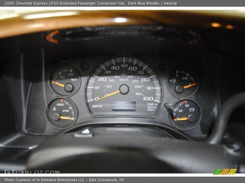 Dark Blue Metallic / Neutral 2005 Chevrolet Express 2500 Extended Passenger Conversion Van