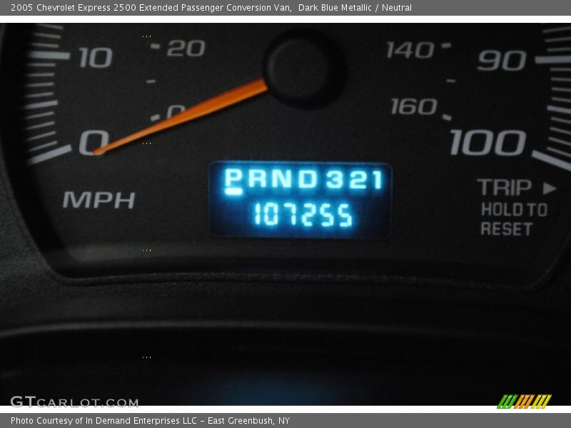 Dark Blue Metallic / Neutral 2005 Chevrolet Express 2500 Extended Passenger Conversion Van