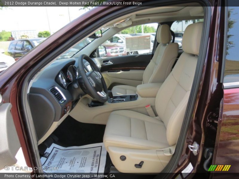 Deep Molten Red Pearl / Black/Light Frost Beige 2012 Dodge Durango Citadel