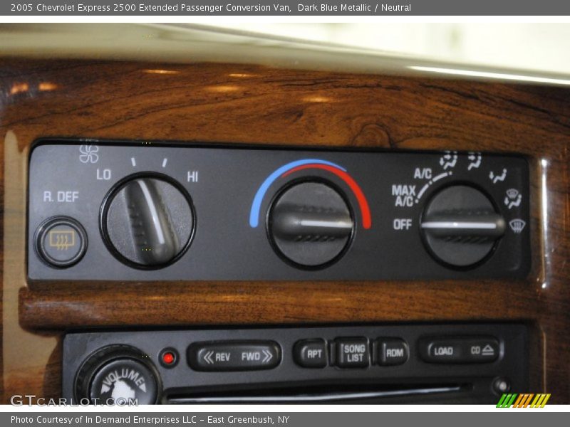 Dark Blue Metallic / Neutral 2005 Chevrolet Express 2500 Extended Passenger Conversion Van