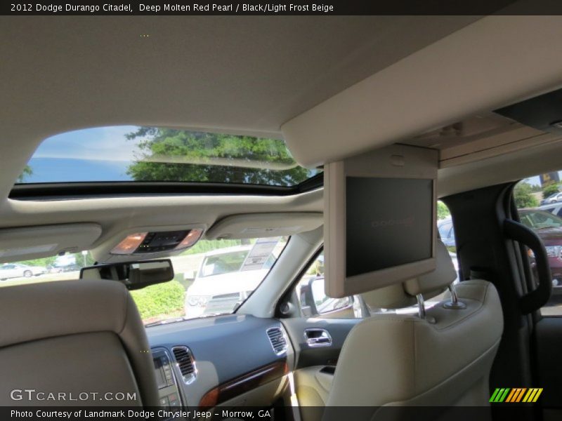Deep Molten Red Pearl / Black/Light Frost Beige 2012 Dodge Durango Citadel