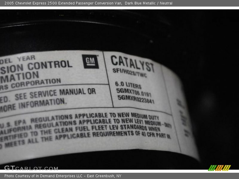 Dark Blue Metallic / Neutral 2005 Chevrolet Express 2500 Extended Passenger Conversion Van