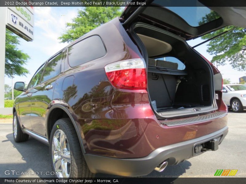 Deep Molten Red Pearl / Black/Light Frost Beige 2012 Dodge Durango Citadel