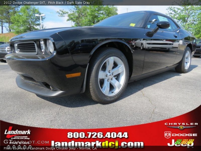 Pitch Black / Dark Slate Gray 2012 Dodge Challenger SXT