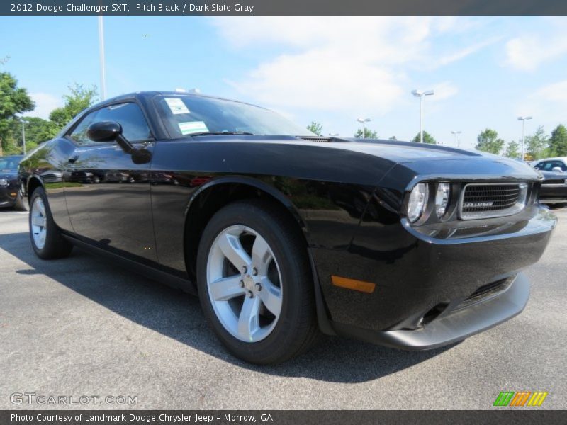 Pitch Black / Dark Slate Gray 2012 Dodge Challenger SXT