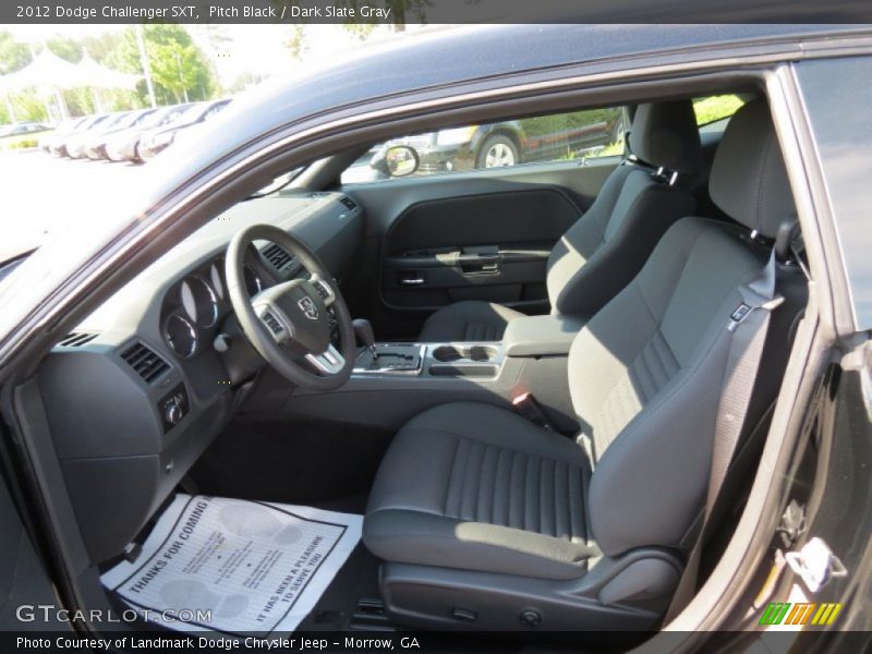Pitch Black / Dark Slate Gray 2012 Dodge Challenger SXT