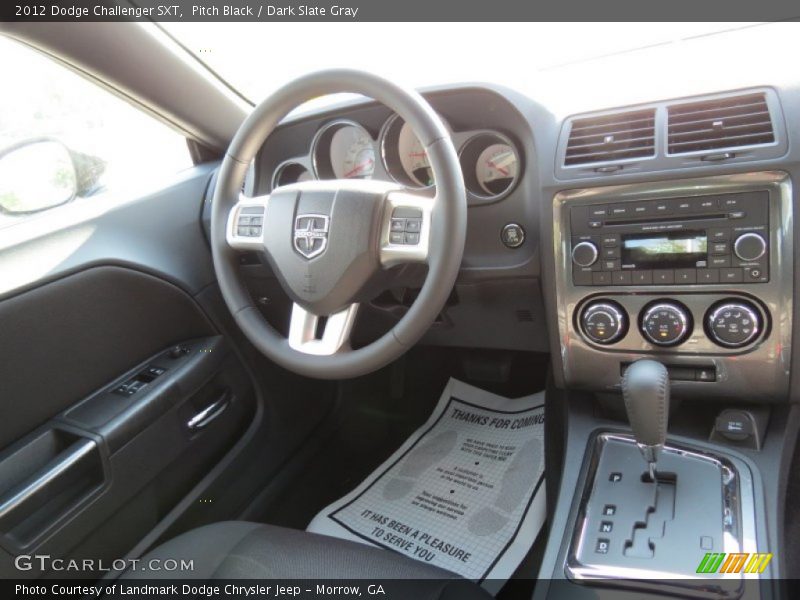 Pitch Black / Dark Slate Gray 2012 Dodge Challenger SXT