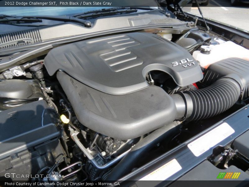 Pitch Black / Dark Slate Gray 2012 Dodge Challenger SXT