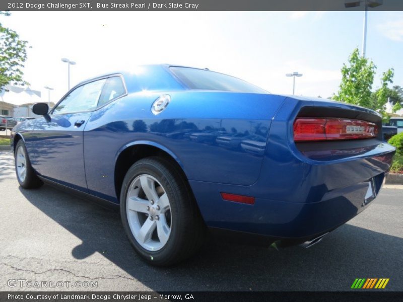Blue Streak Pearl / Dark Slate Gray 2012 Dodge Challenger SXT