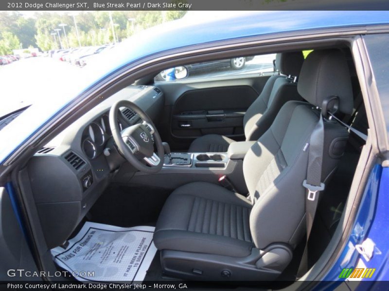 Blue Streak Pearl / Dark Slate Gray 2012 Dodge Challenger SXT