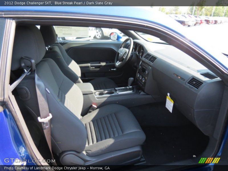 Blue Streak Pearl / Dark Slate Gray 2012 Dodge Challenger SXT