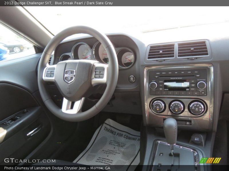 Blue Streak Pearl / Dark Slate Gray 2012 Dodge Challenger SXT