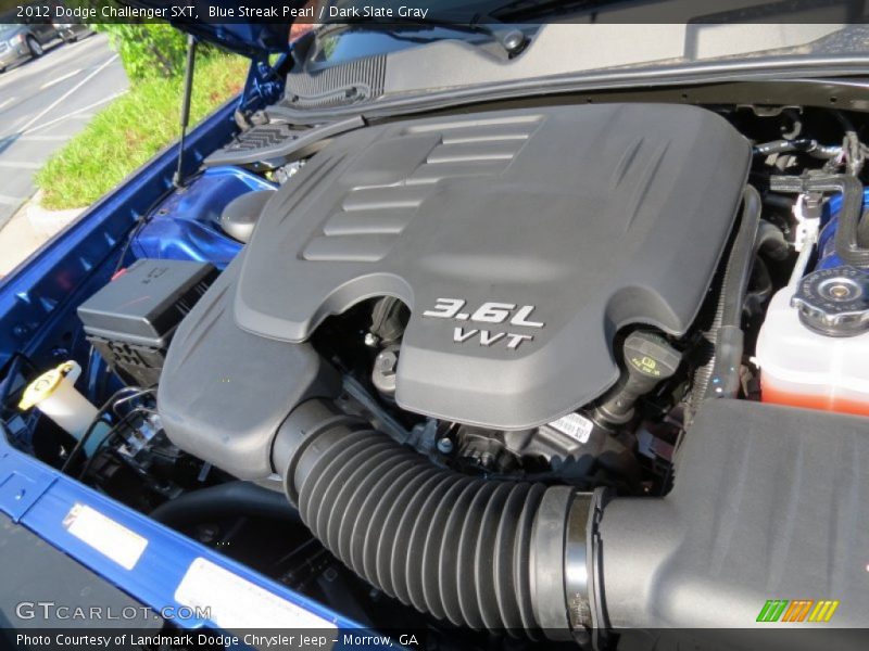 Blue Streak Pearl / Dark Slate Gray 2012 Dodge Challenger SXT