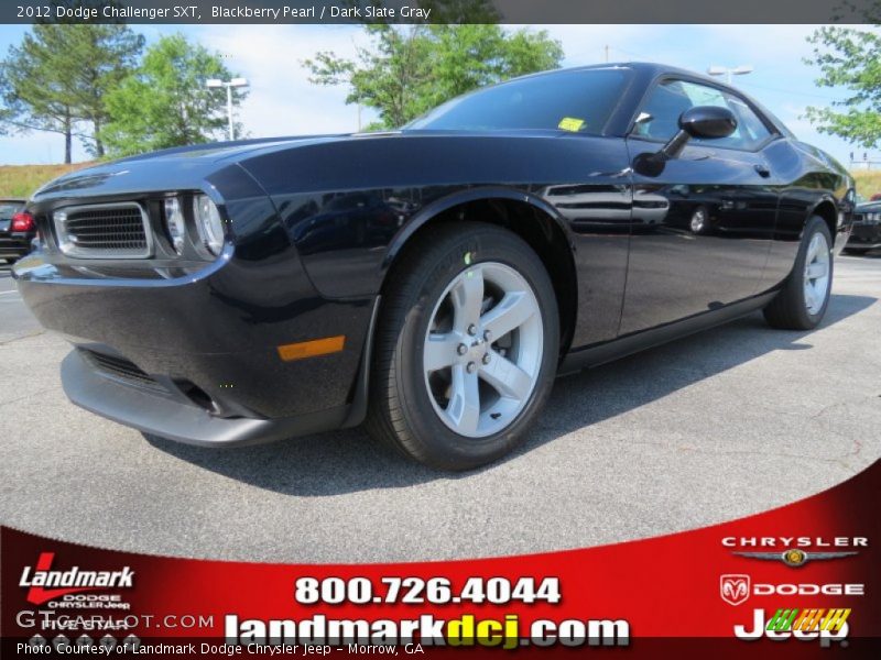 Blackberry Pearl / Dark Slate Gray 2012 Dodge Challenger SXT