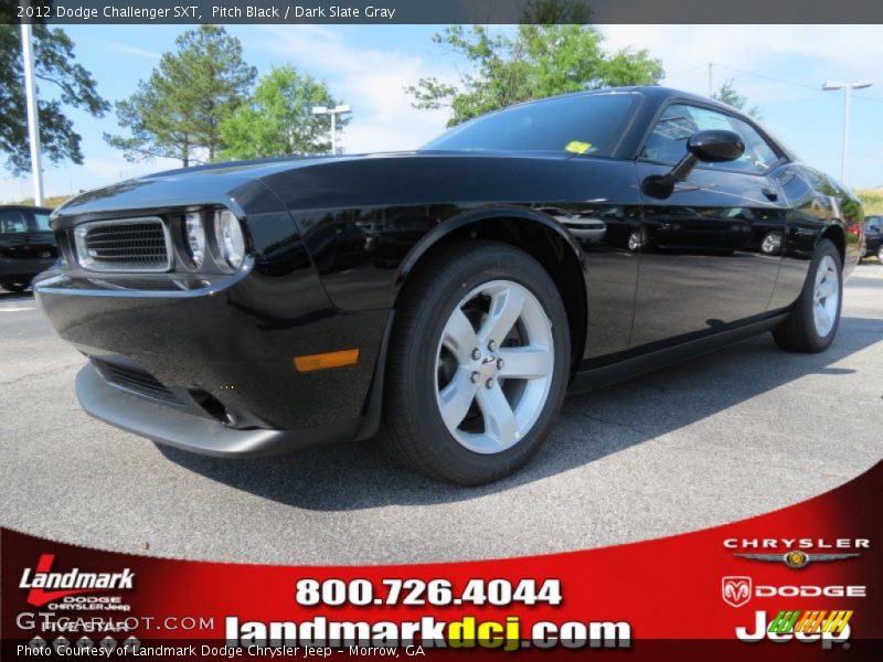 Pitch Black / Dark Slate Gray 2012 Dodge Challenger SXT