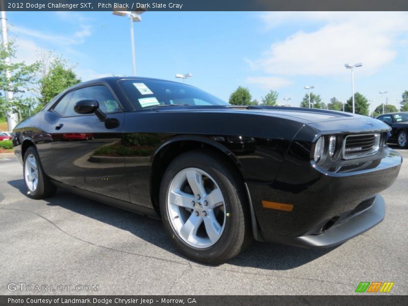 Pitch Black / Dark Slate Gray 2012 Dodge Challenger SXT