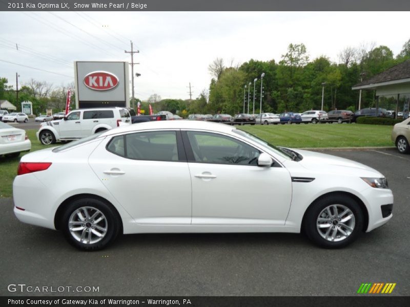 Snow White Pearl / Beige 2011 Kia Optima LX