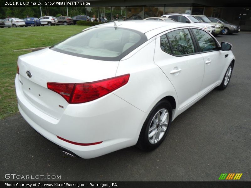 Snow White Pearl / Beige 2011 Kia Optima LX