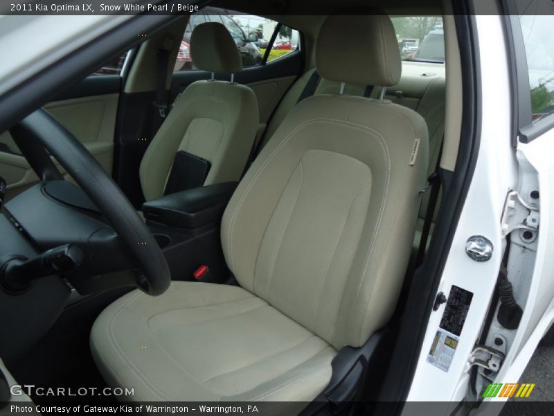 Snow White Pearl / Beige 2011 Kia Optima LX