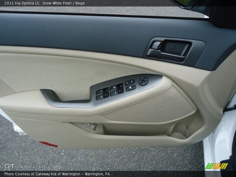 Snow White Pearl / Beige 2011 Kia Optima LX