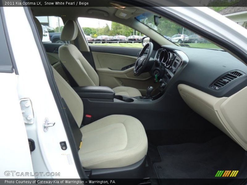 Snow White Pearl / Beige 2011 Kia Optima LX