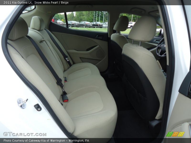 Snow White Pearl / Beige 2011 Kia Optima LX