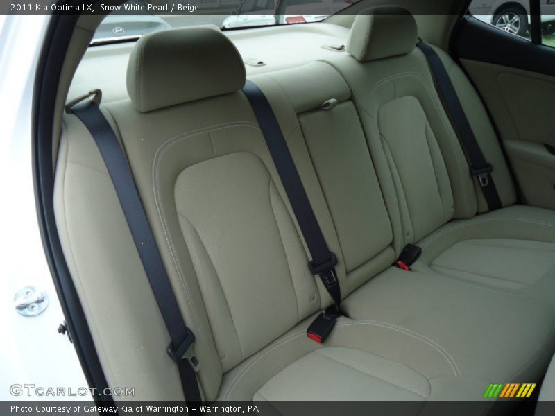 Snow White Pearl / Beige 2011 Kia Optima LX